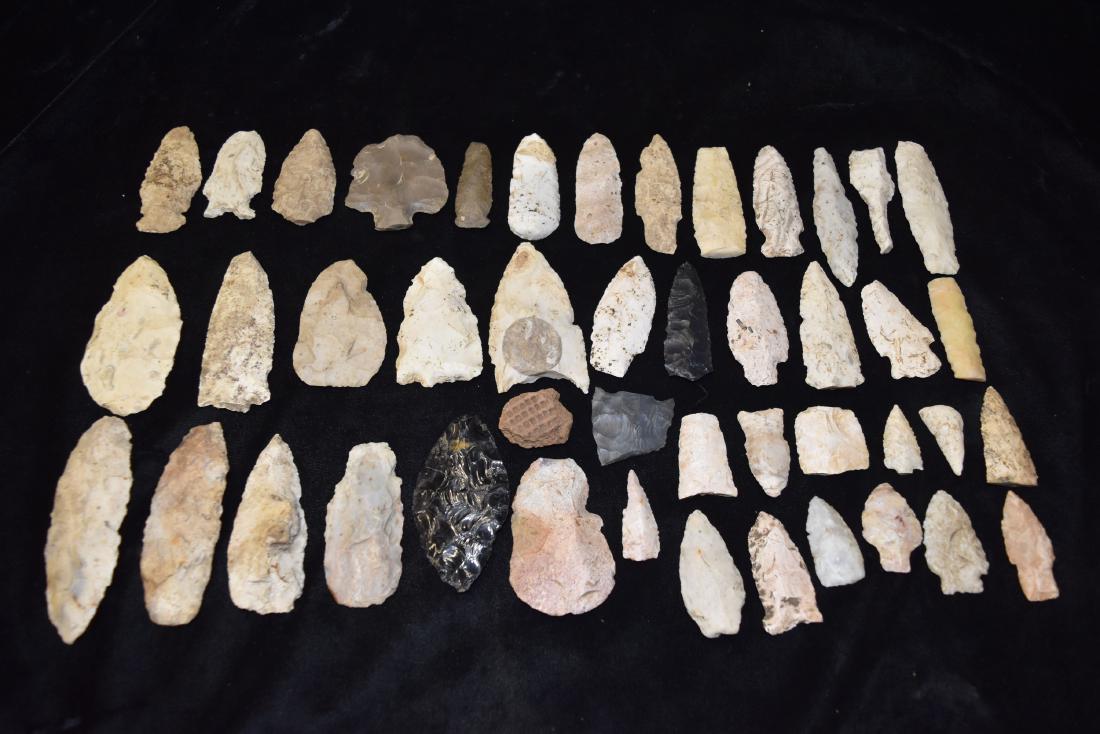 44 Common Woodland and Archiac Points and Broken Pieces (1 of 7)