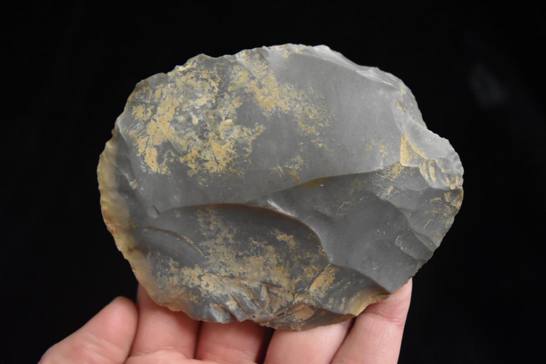 3 5/8" x 3" Hornstone Cache Blade, Indiana, Crib Mound (1 of 5)