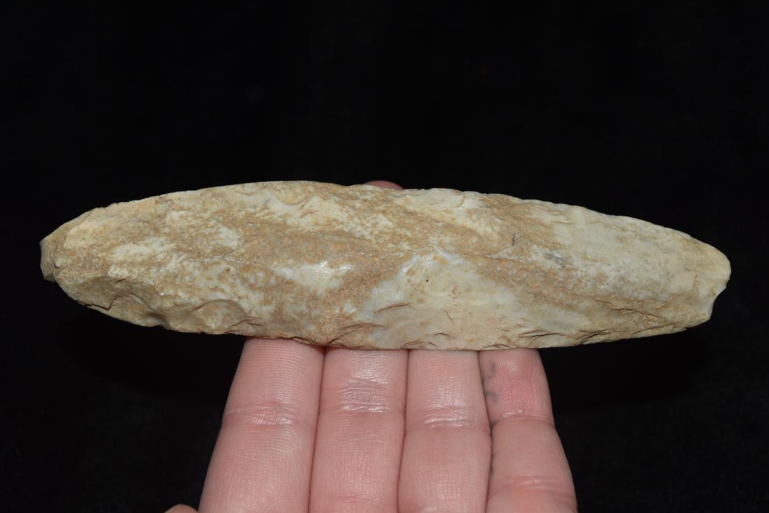 5 1/4" Pick, Good Polish on front side, chip to bit,: 5 1/4" Pick, Good Polish on front side, chip to bit, Harold Keli, Miles Iowa