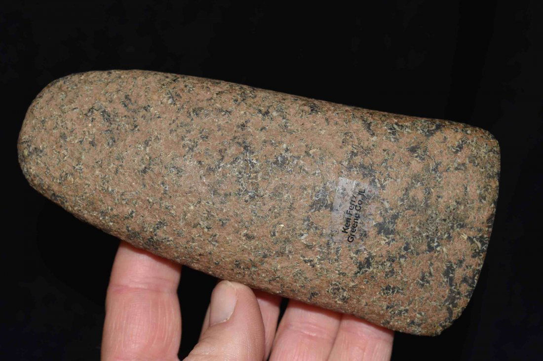 5 1/2" Wire Granite Celt, Great Patination (1 of 5)