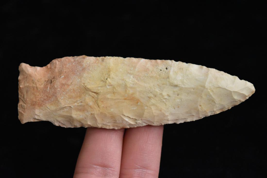 3 7/8" Rice side notched point, Great color, Pike Co. (1 of 4)