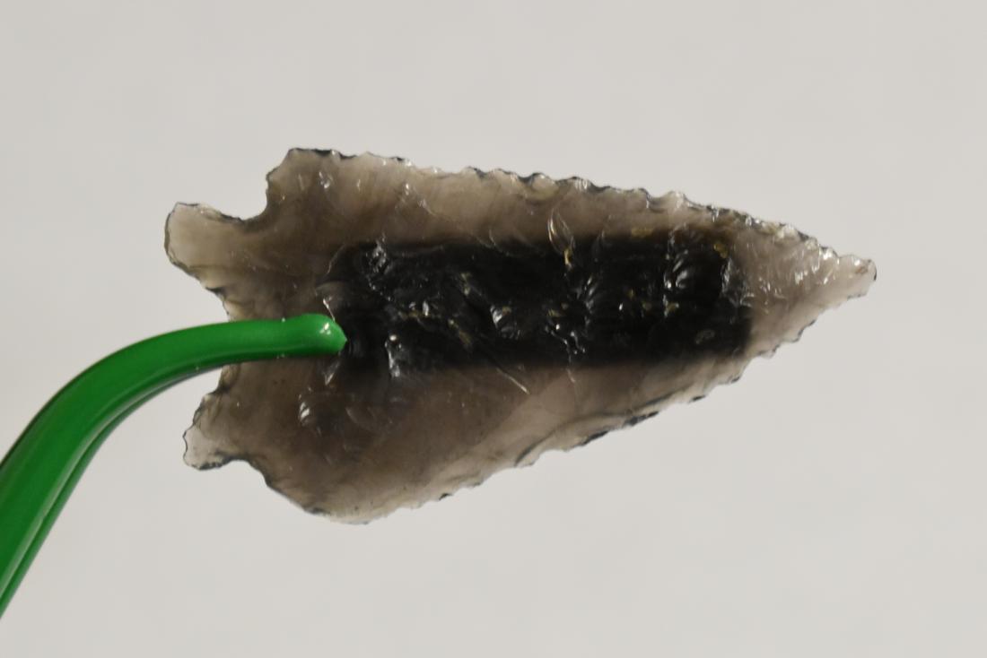 1 3/4" Elko Corner Notch, Transparent Obsidian (1 of 3)