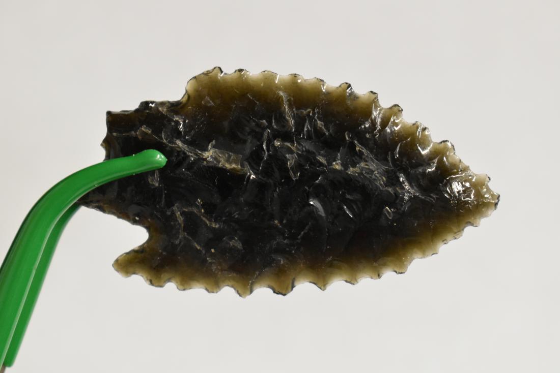 2 1/4" Gate cliff Point, Made of Obsidian, Ex Brock (1 of 3)