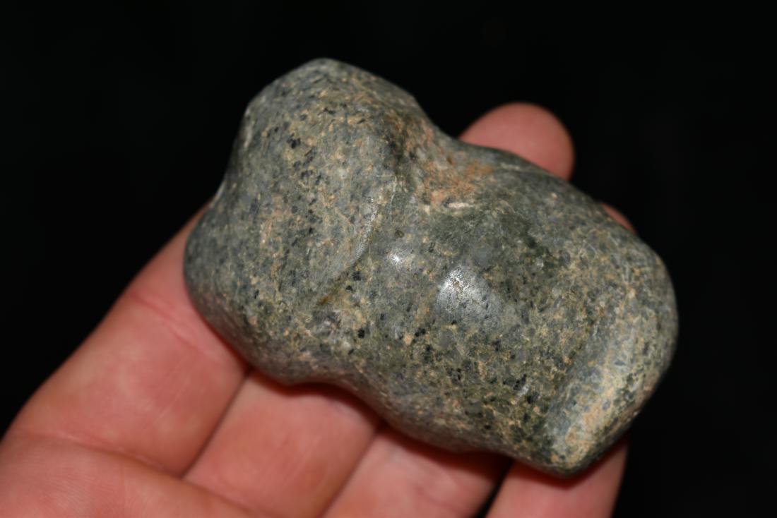 3" Drilled Jade Pendant or Axe God, Peru (1 of 6)