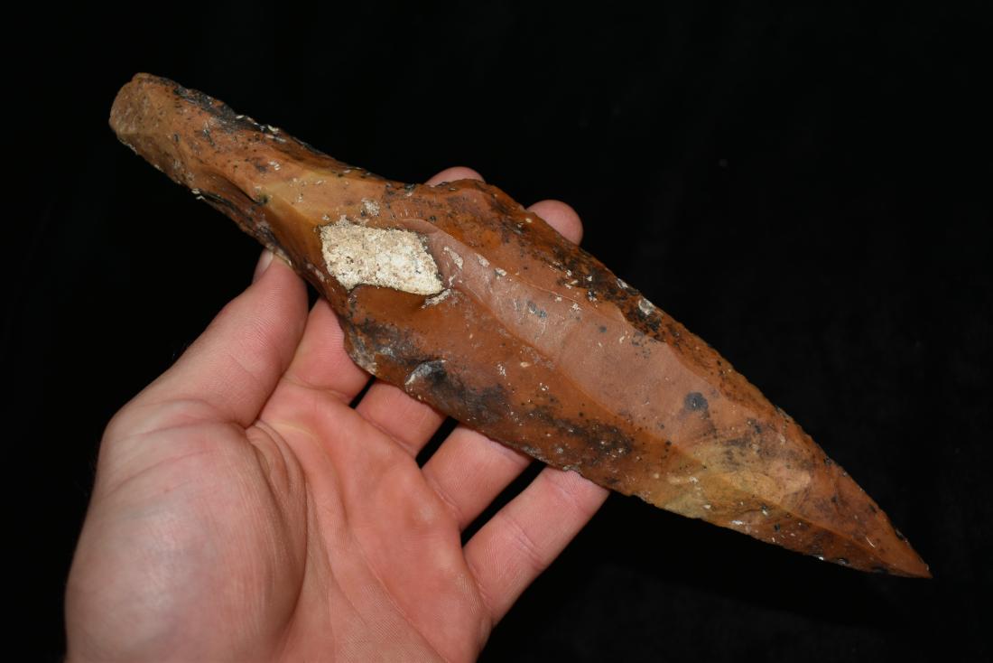 10 1/4" x 2 3/8" Mayan Hand Dagger, Belize (1 of 9)