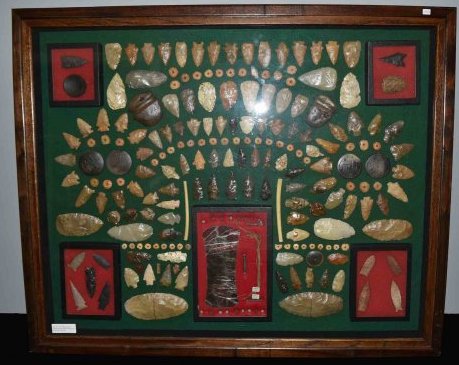 43x35" Display Frame of Arrowheads, Home / Office Decor (1 of 11)