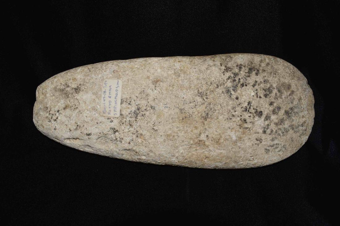 10" x 4 1/8" Polished Limestone Spade, Adams Co IL, Ex: 10" x 4 1/8" Polished Limestone Spade, Adams Co IL, Ex Floyd Ritter
