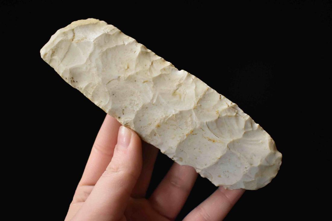 5 7/8" Adze with good polish found by Buyd Goodwin,: 5 7/8" Adze with good polish found by Buyd Goodwin, Adams Co IL