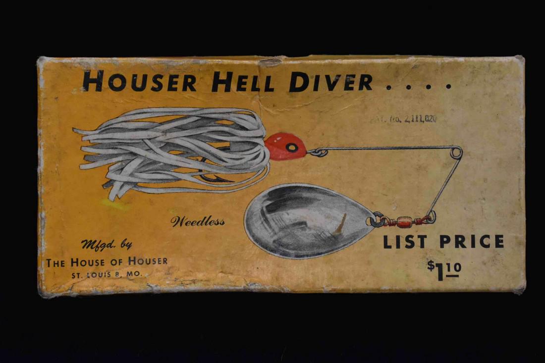 Antique Houser Hell Diver Fishing Lure: Antique Houser Hell Diver Fishing Lure