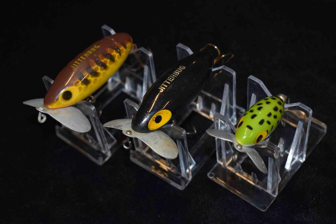 Lot of 3 Antique Jitterbug Fishing Lures (1 of 8)