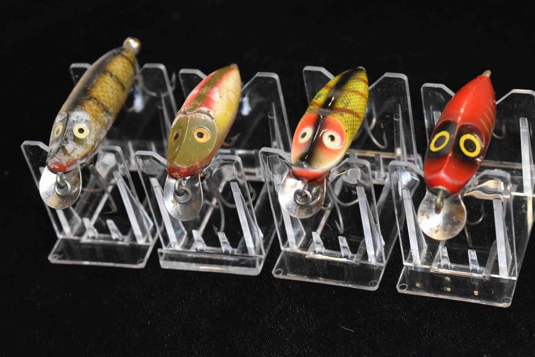 Lot of 4 Heddon Fishing Lures: Lot of 4 Heddon Fishing Lures
