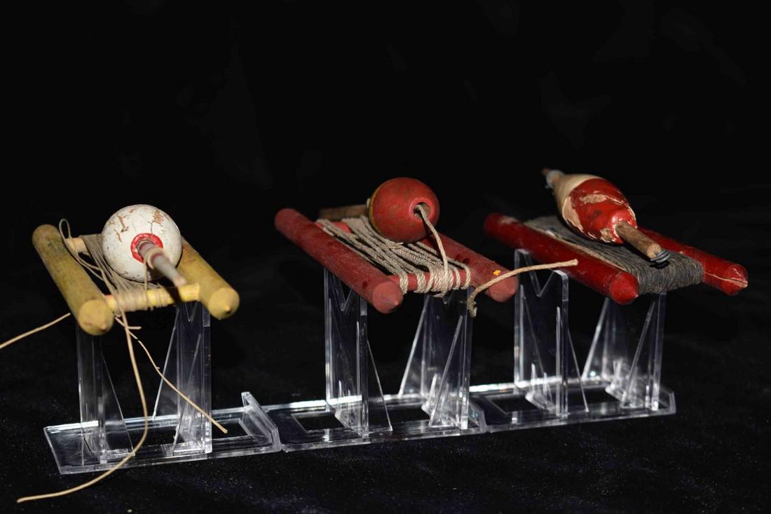 Lot of 3 Antique Fishing Lures: Lot of 3 Antique Fishing Lures