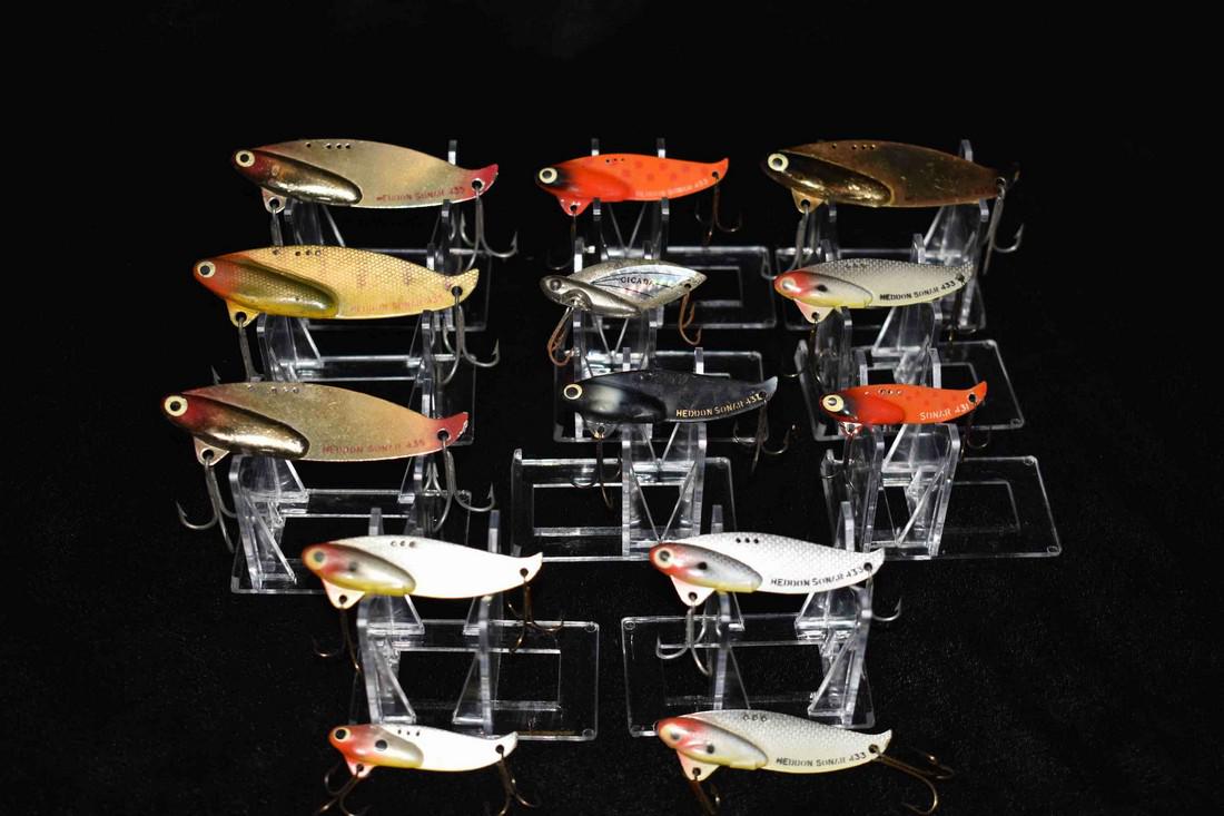 Lot of 13 Heddon Heddon Sonar Fishing Lures: Lot of 13 Heddon Heddon Sonar Fishing Lures