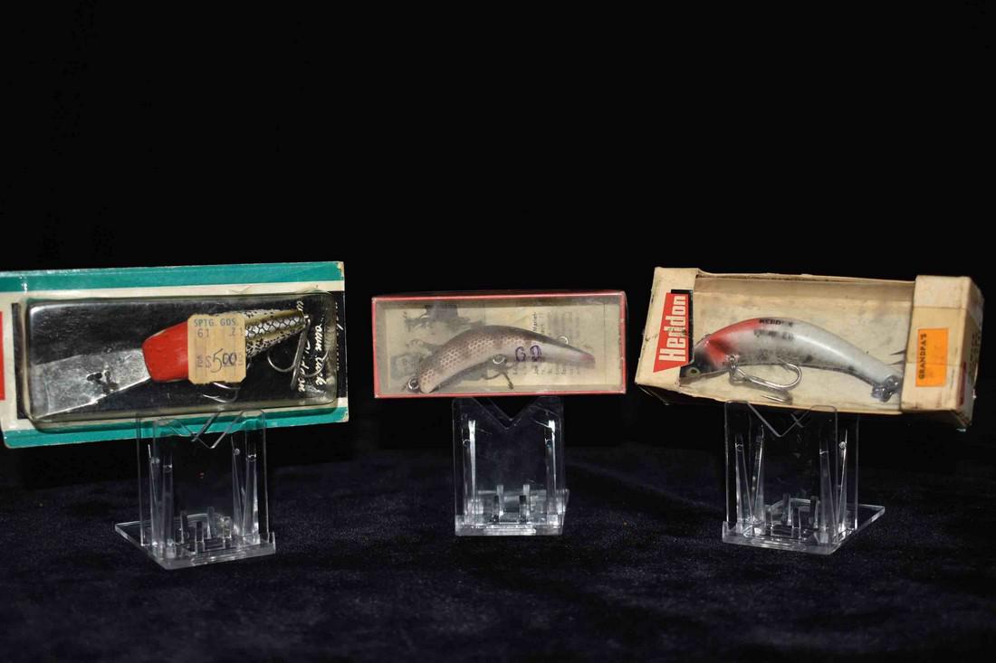 Lot of 2 Heddon and "Lazy Ike" Fishing Lures: Lot of 2 Heddon and "Lazy Ike" Fishing Lures