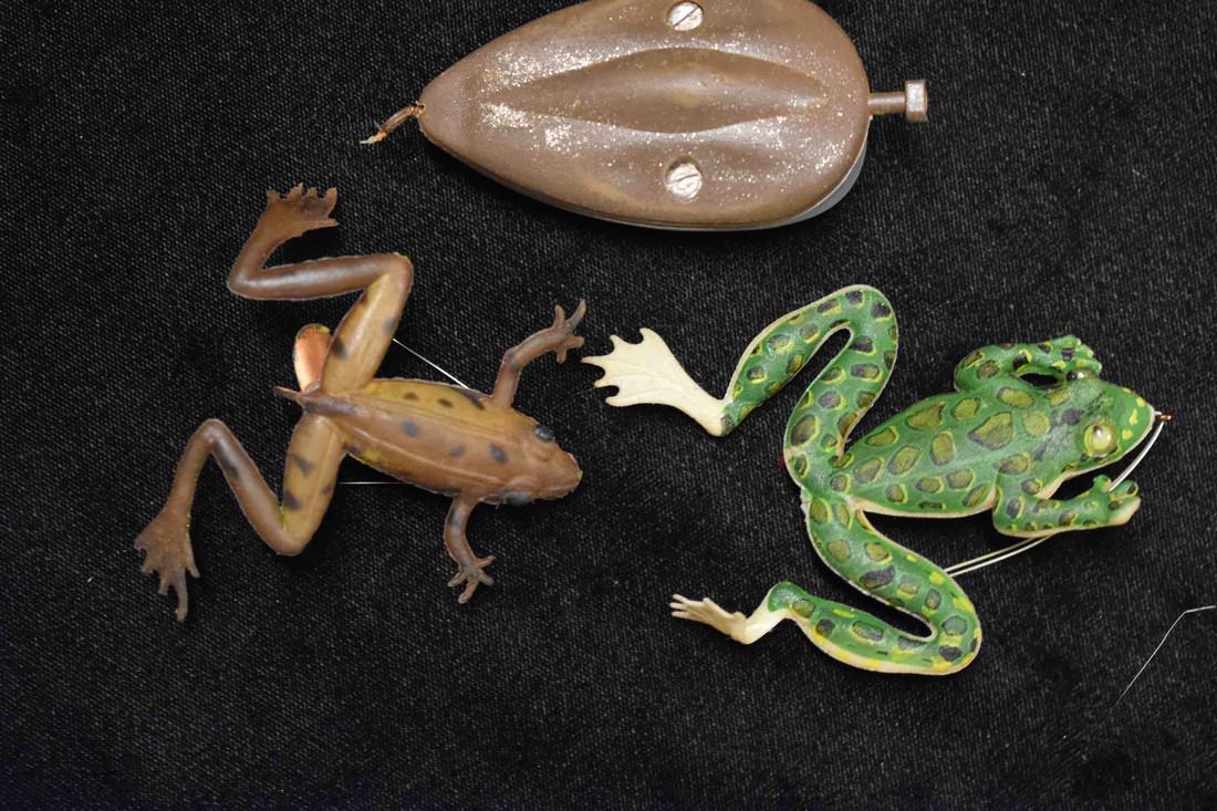 Lot of 3 Antique Frog Lures (1 of 2)