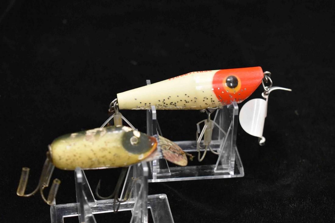 Lot of 2 Antique Fishing Lures: Lot of 2 Antique Fishing Lures