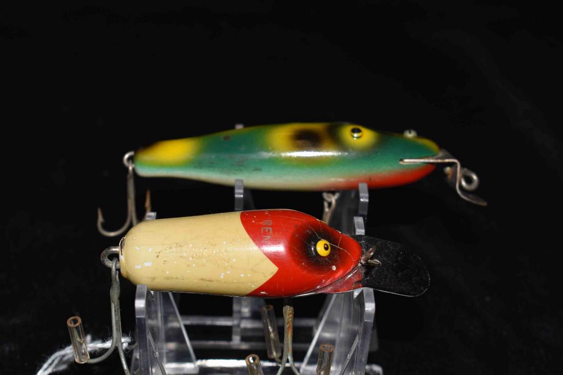 Lot of 2 Antique South Bend Dive-Oreno Fishing Lures (1 of 4)