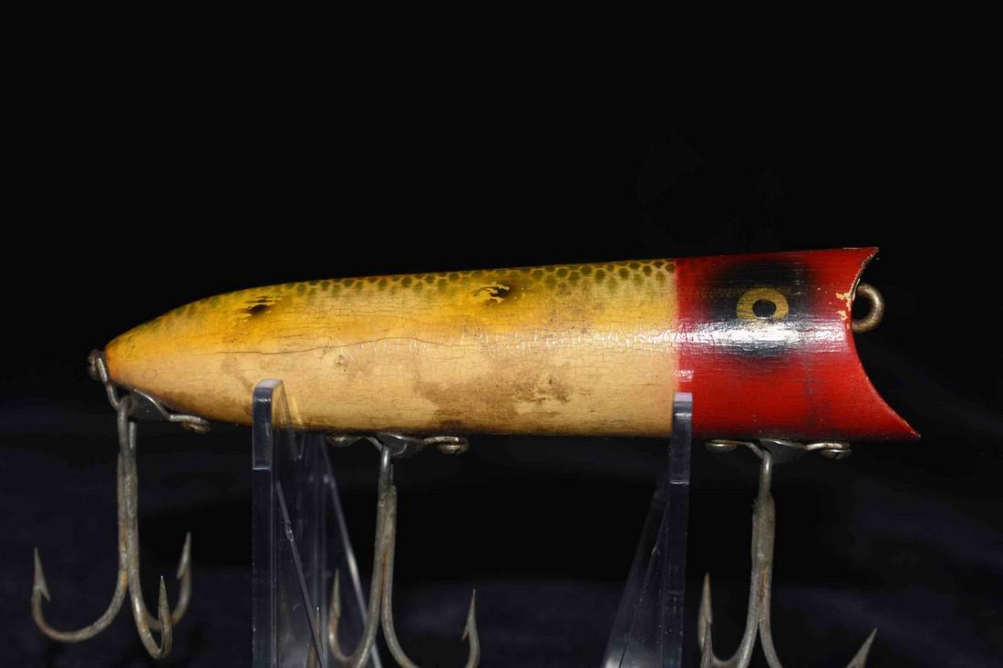 Antique Wooden Heddon Lucky 13 Fishing Lure (1 of 4)