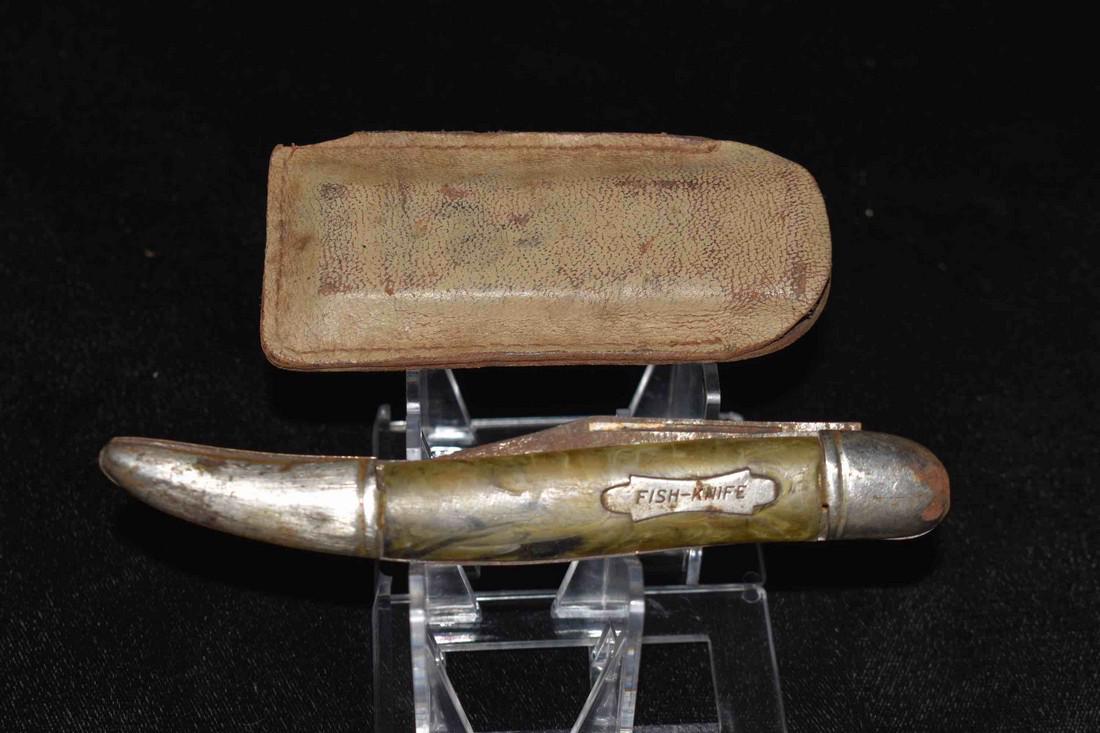 Antique Fish Knife With The Carborundum Co. Knife (1 of 2)
