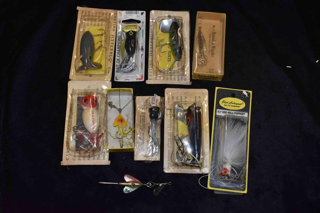 Lot of 9 Arbogast Lures in Original Boxes (1 of 2)