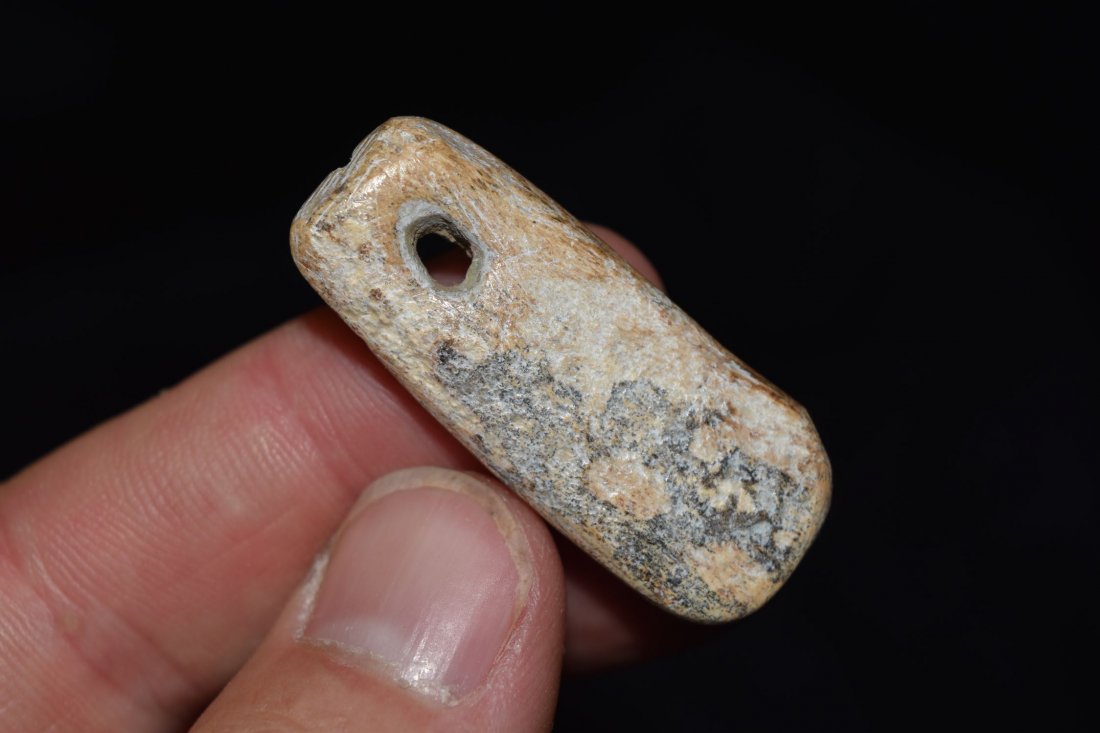 1 1/2" Bone Pendant, Preserved in Elmer: 1 1/2" Bone Pendant, Preserved in Elmer's Glue, MO