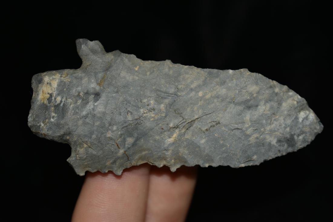 3 1/4" Serrated Stemmed Point, Ohio, Bennett COA (1 of 7)