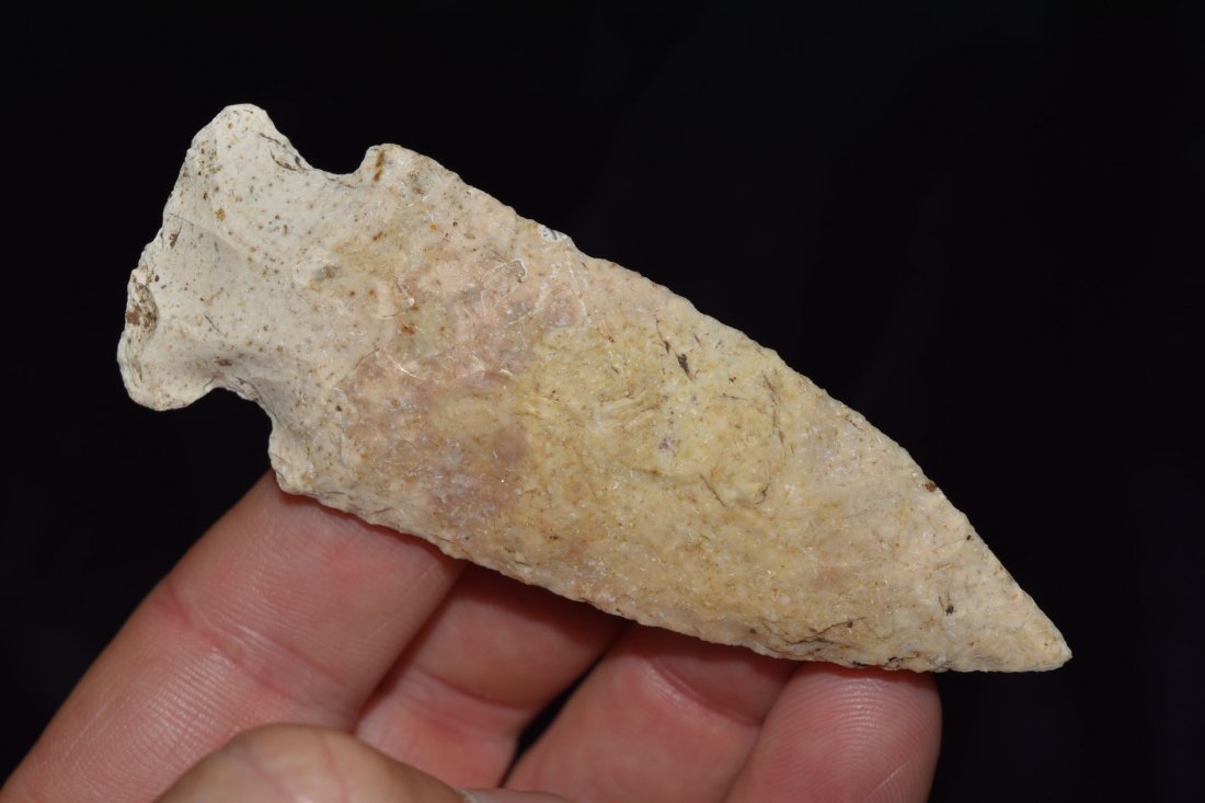 3 1/2" Side Notch found near Mark Twain Lake, field (1 of 4)