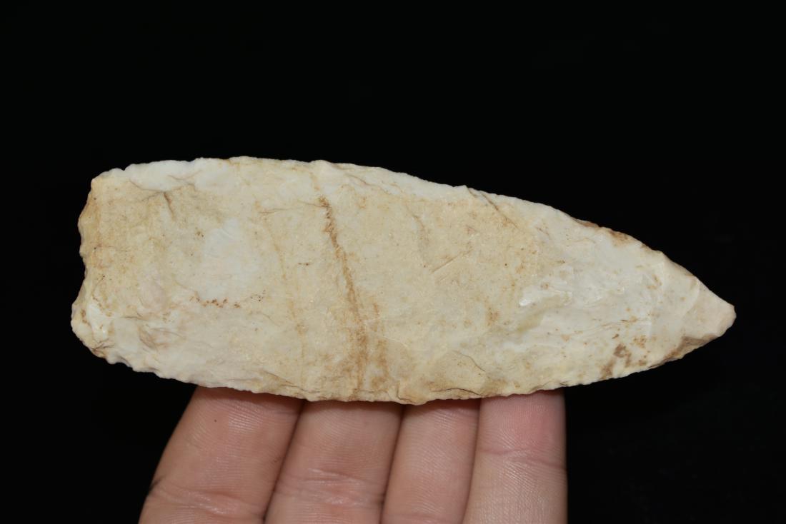 4 1/4" Early Archaic Dalton, found near Palmyra, MO (1 of 4)