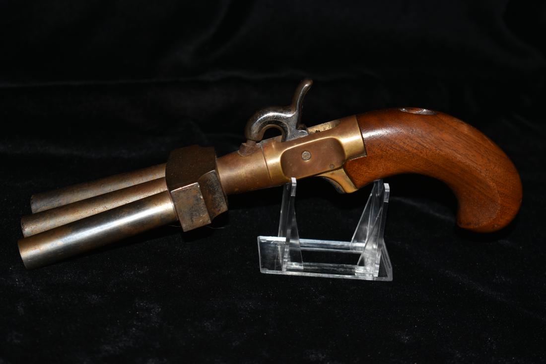 Duckfoot 3 Barrel Gun Cap And Ball 1870-1880: Duckfoot 3 Barrel Gun Cap And Ball 1870-1880