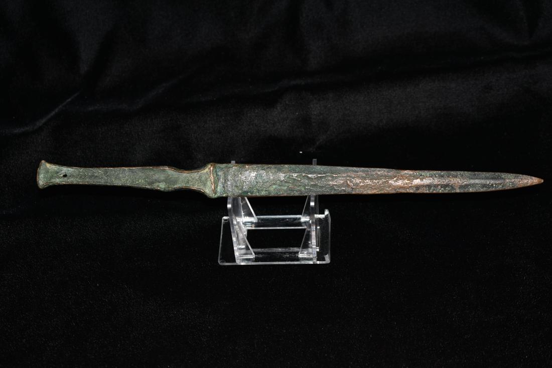 Bronze Copper Lustrian Knife 11 1/2" Roman (1 of 6)