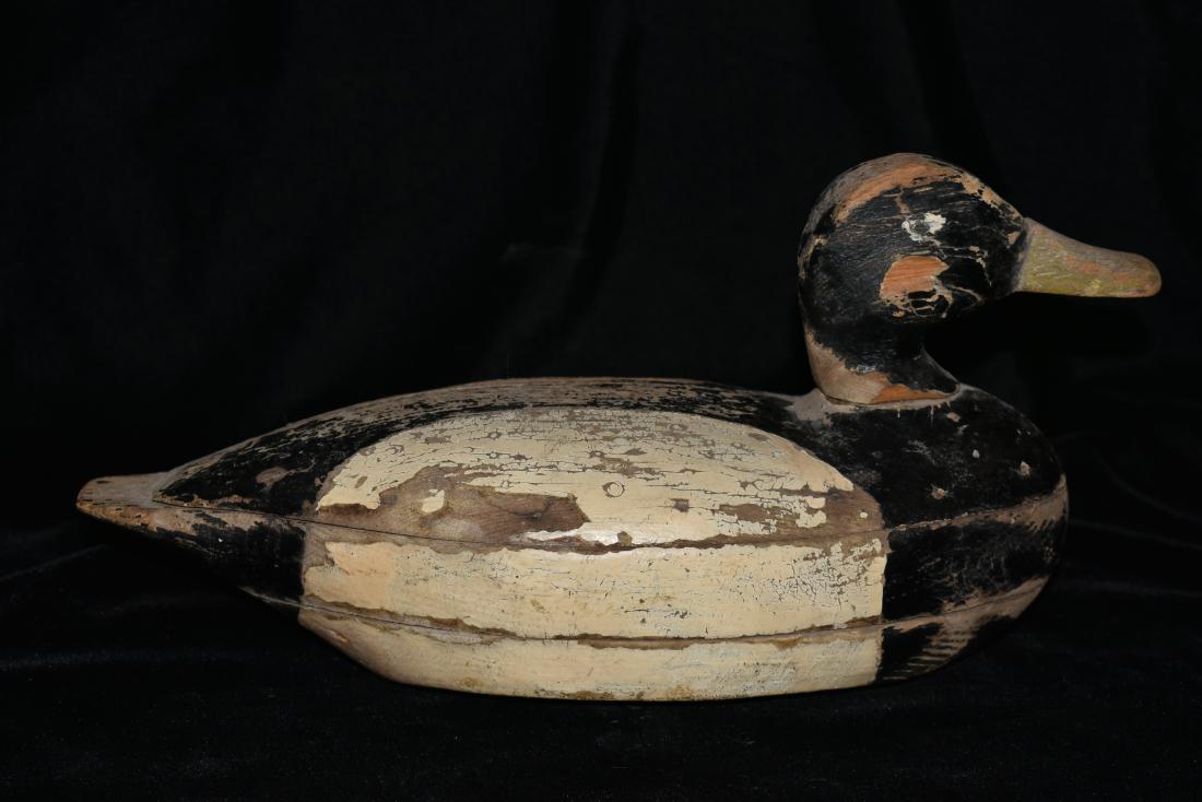 Vintage Illinois River Bluebill Decoy, Faded origional (1 of 5)