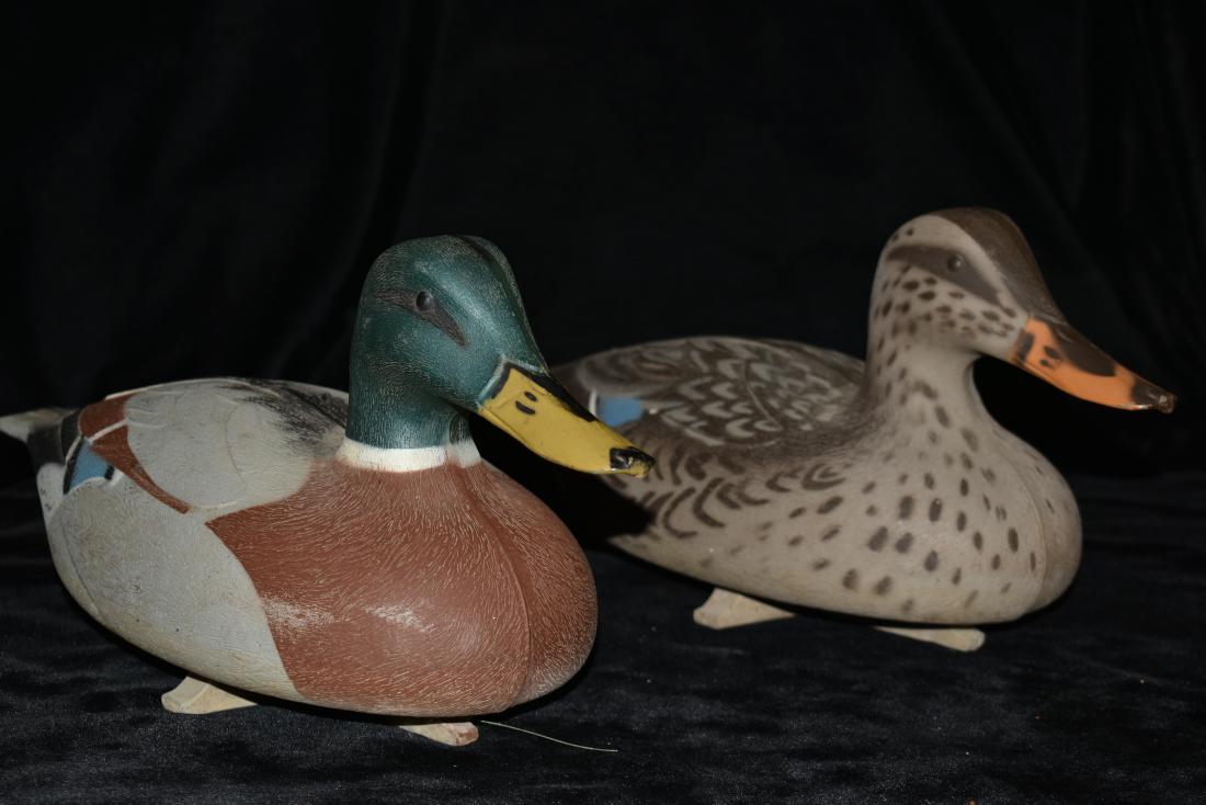 Pair of Vintage Victor Duck Decoys (1 of 7)