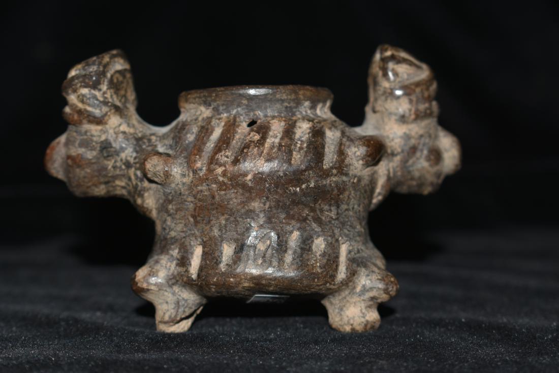 Pre Columbian Mayan Dual Effigy Jar, Bennett COA (1 of 7)