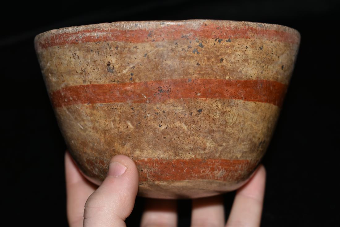 5 1/2" Pre Columbian Chinesco Bowl, Painted Bennett COA (1 of 6)