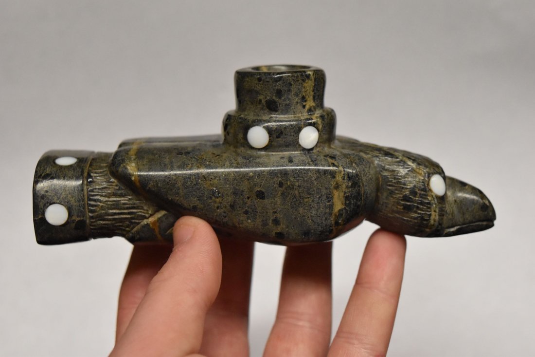 Ornate Reproduction Great Pipe with Inlay (1 of 7)