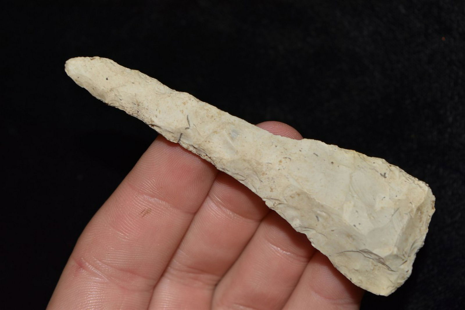 3 3/8"Chouteau Chert Paddle Drill, Saline Co Missouri (1 of 4)