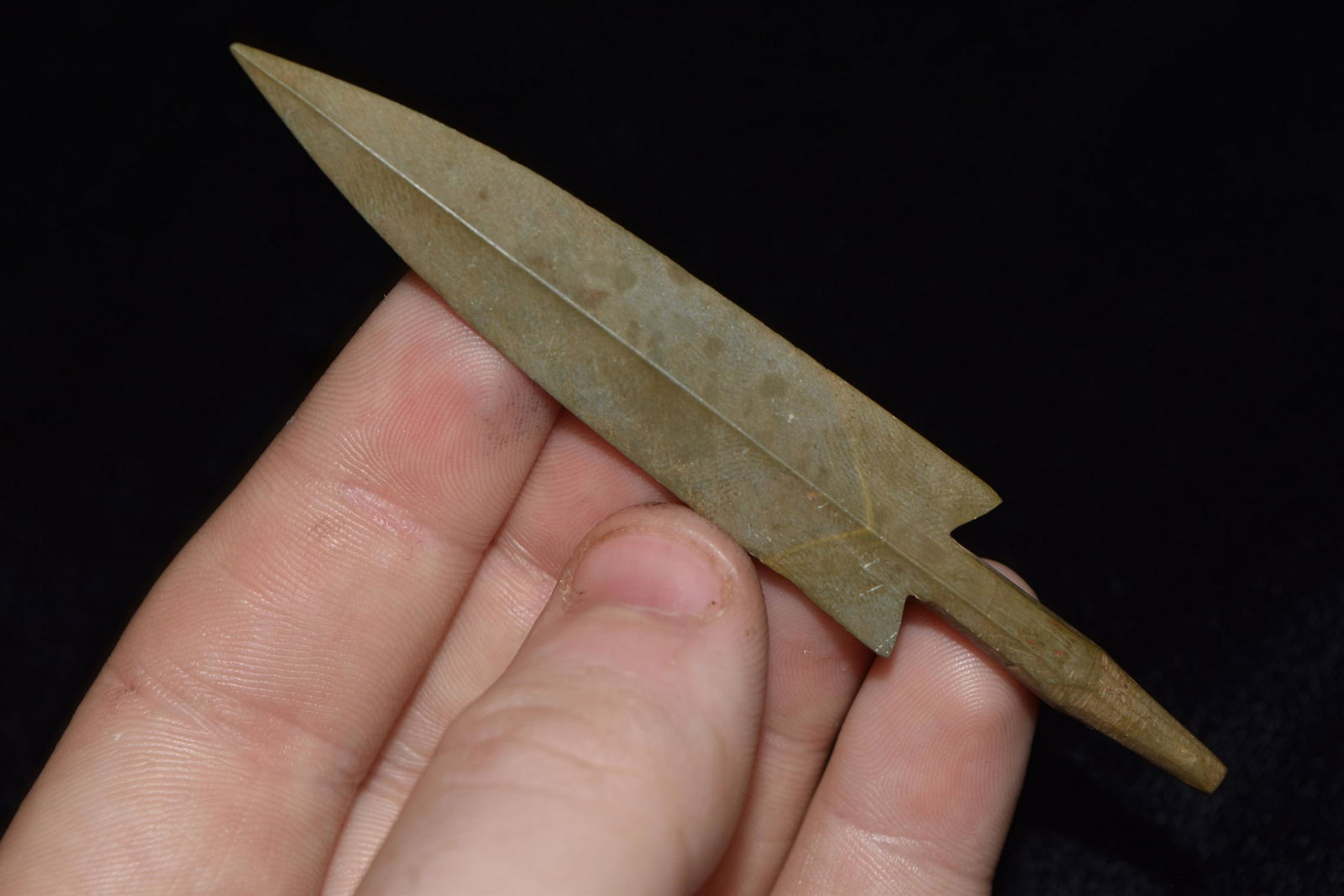 3 3/4" Slate Extra Rare Chinese/Korean Spear Tip (1 of 6)