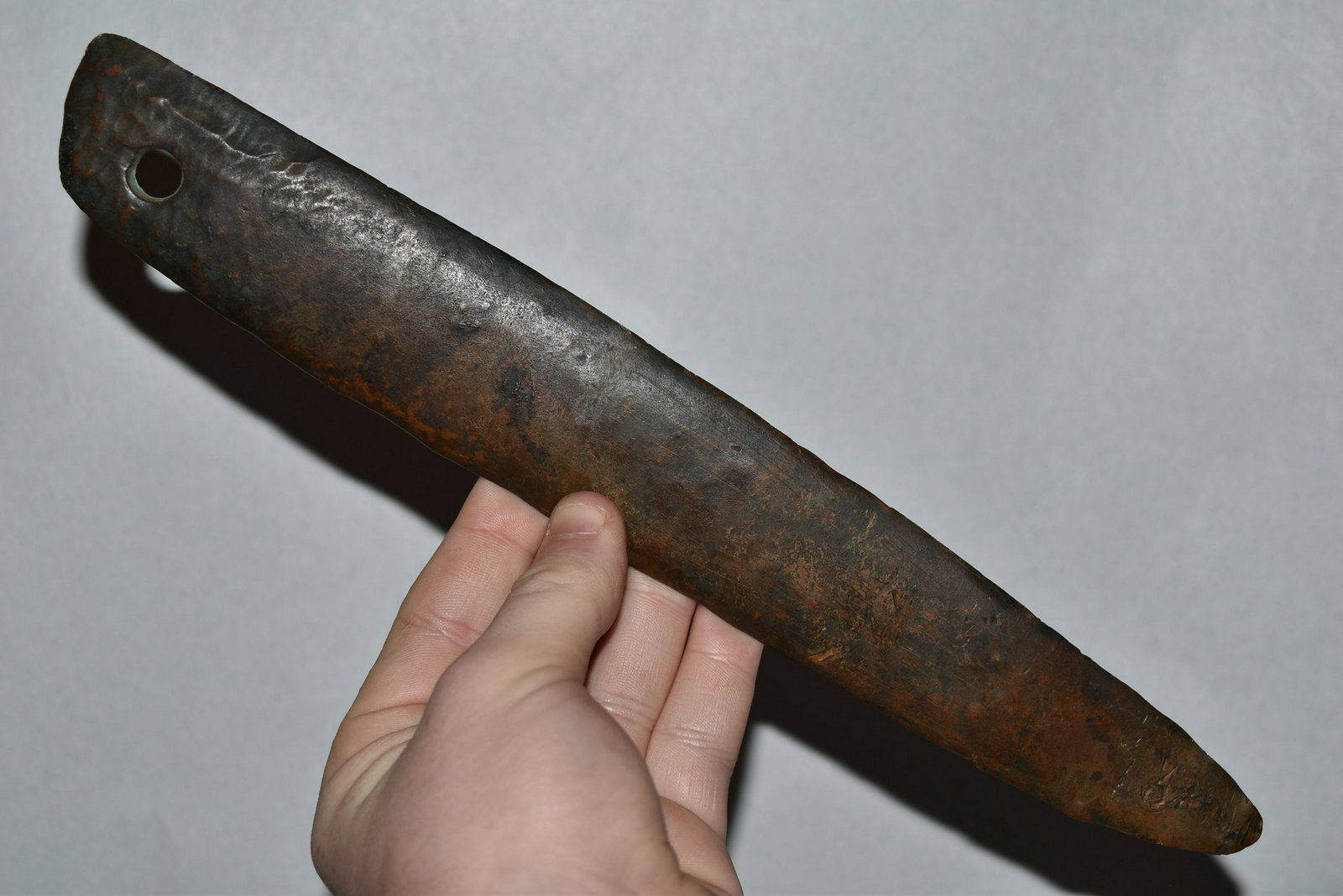 11 1/8" Hand forged Copper Knife, Wisconsin (1 of 4)