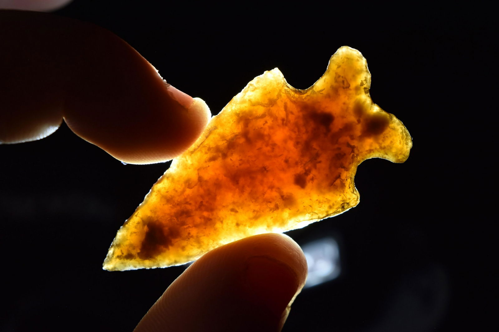 2" Knife River Flint Oxbow Found on the Boley Site in (1 of 5)