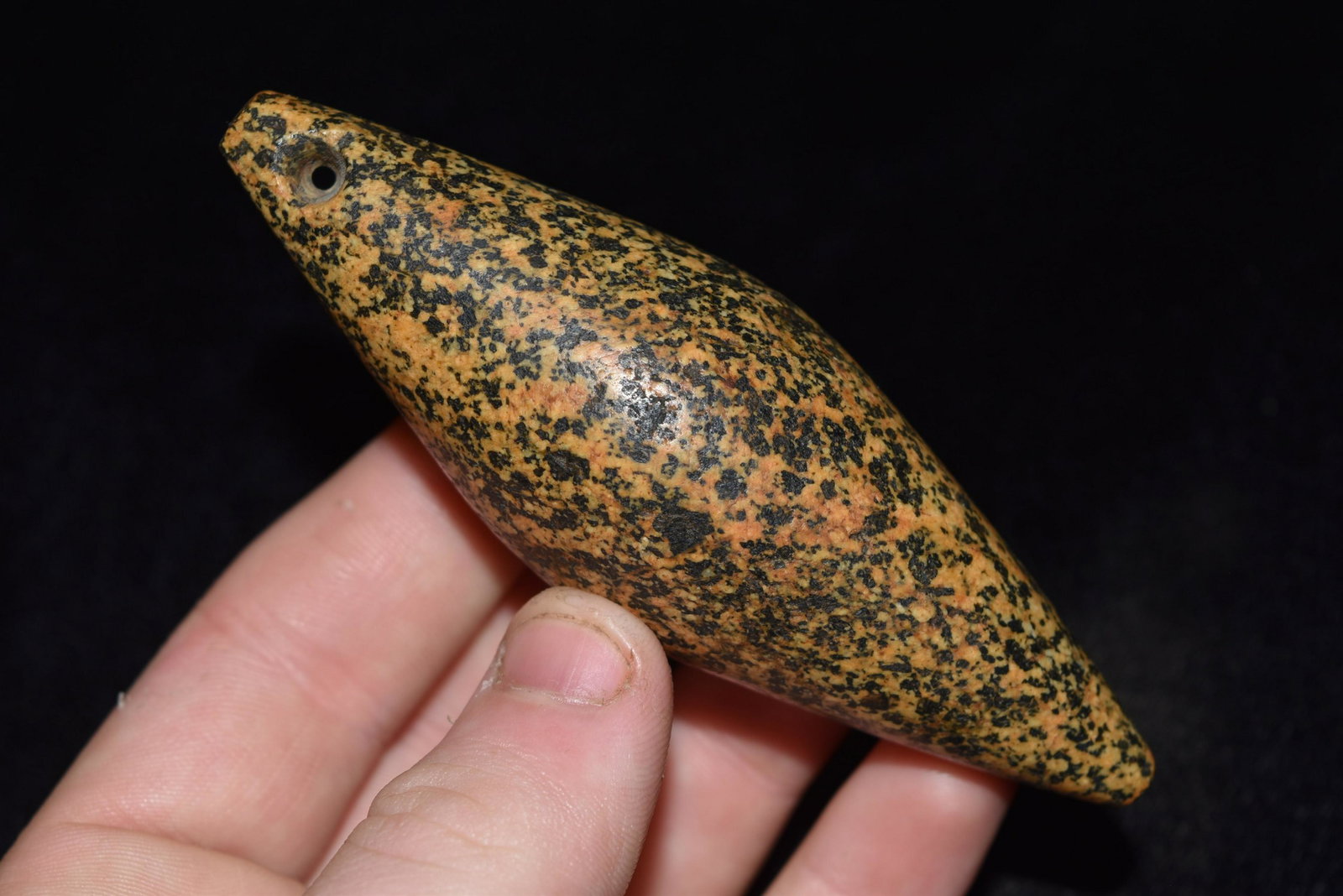 3 3/4" Charmstone Plummet, found near the Sacramento (1 of 4)