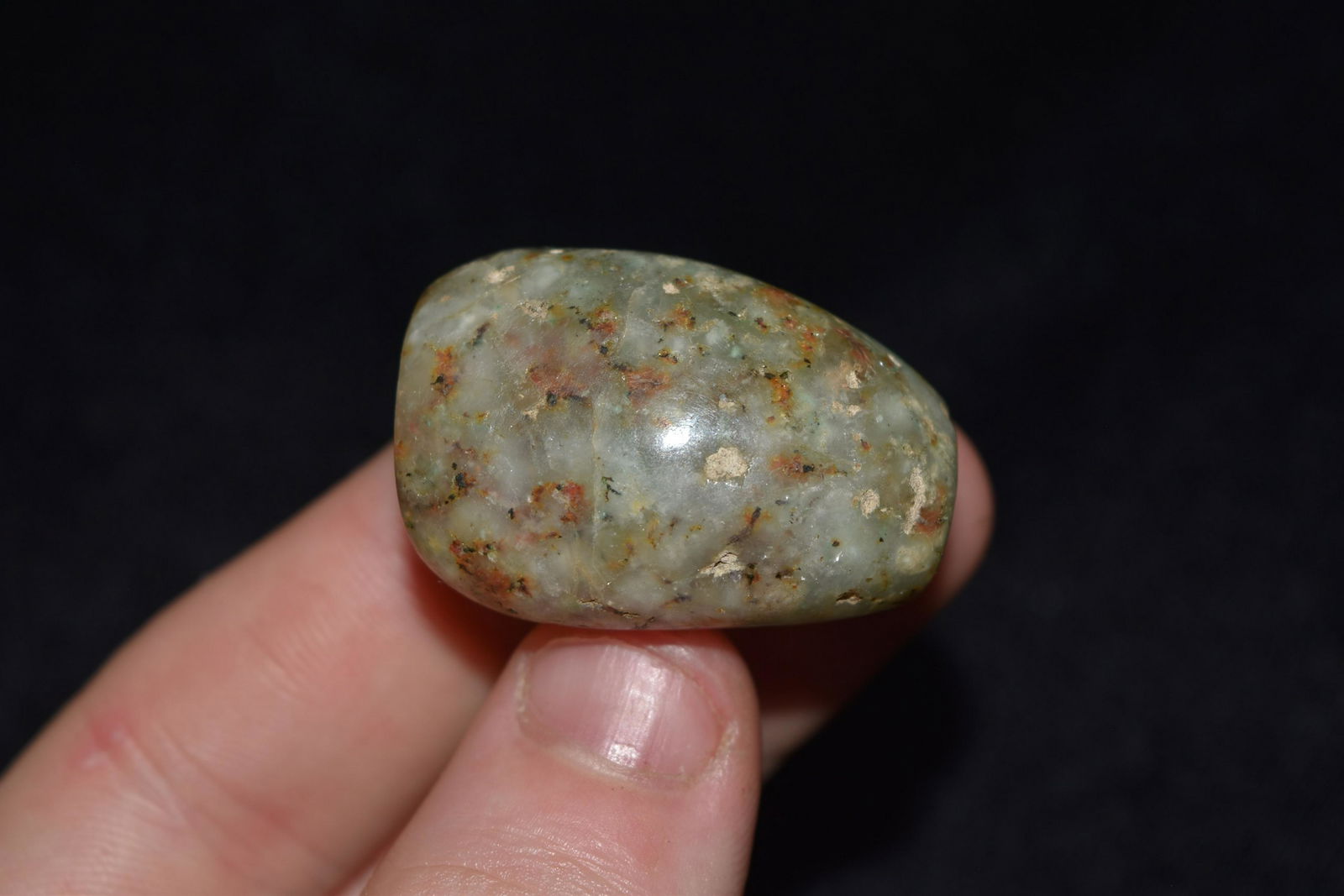 1 1/8" Pre Columbian Jade Bead (1 of 4)