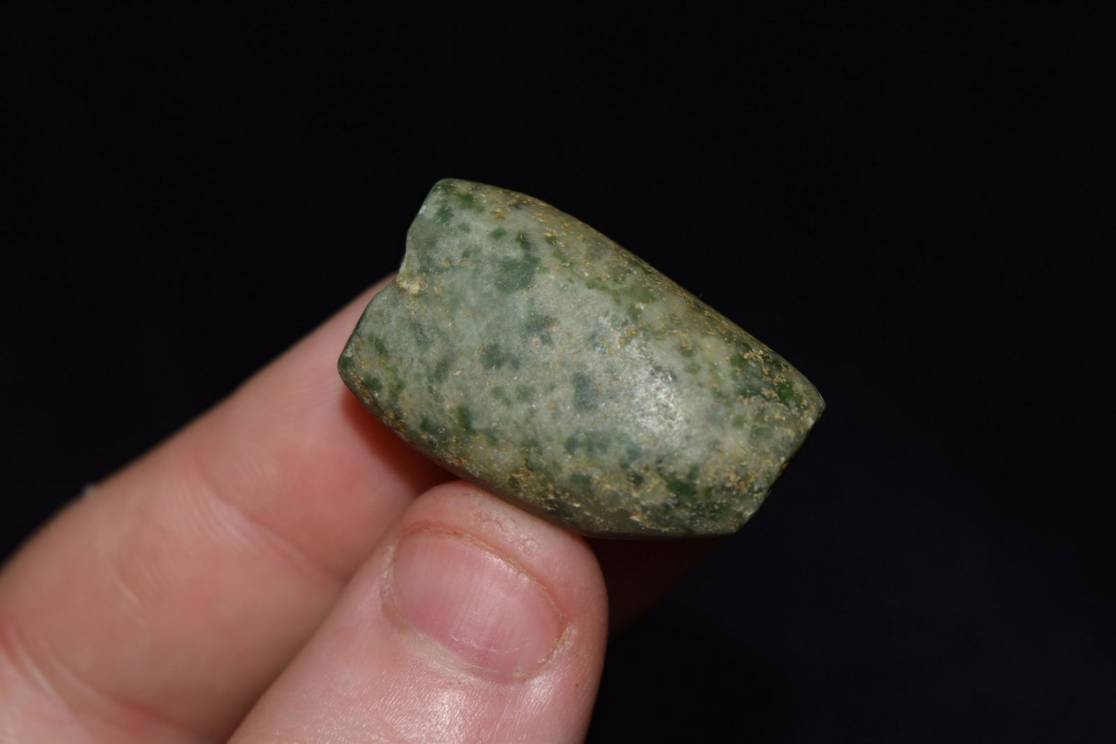 1 1/8" Pre Columbian Jade Bead (1 of 6)