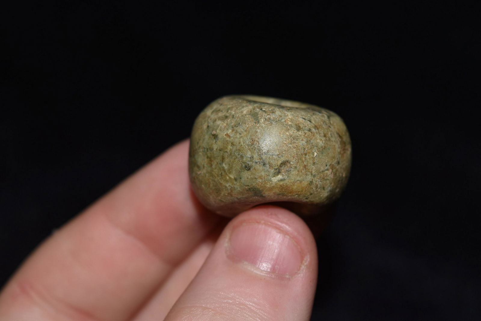 1" Pre Columbian Jade Bead (1 of 5)