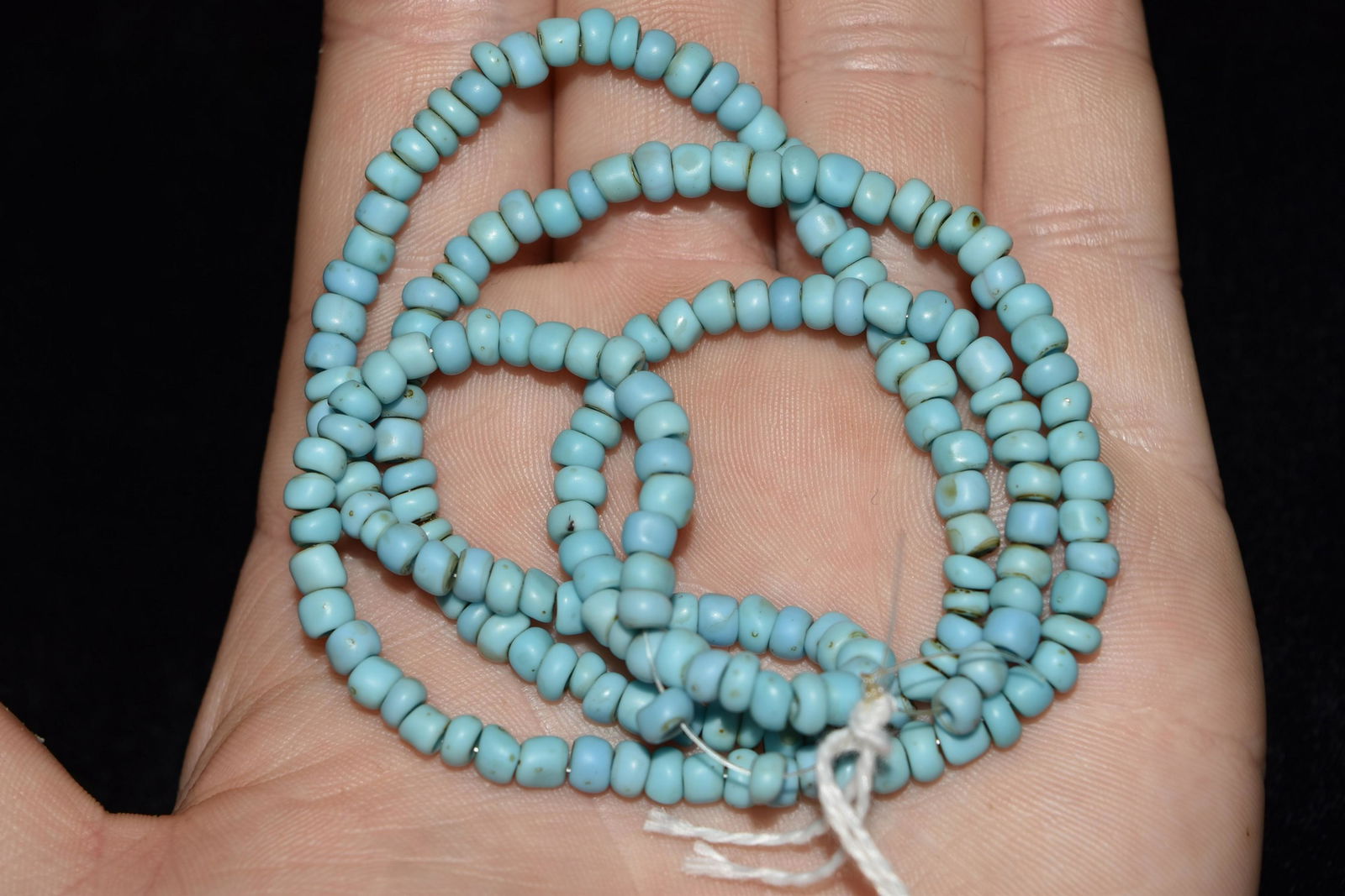 20" Strand of Turquoise Blue Trade Beads (1 of 3)