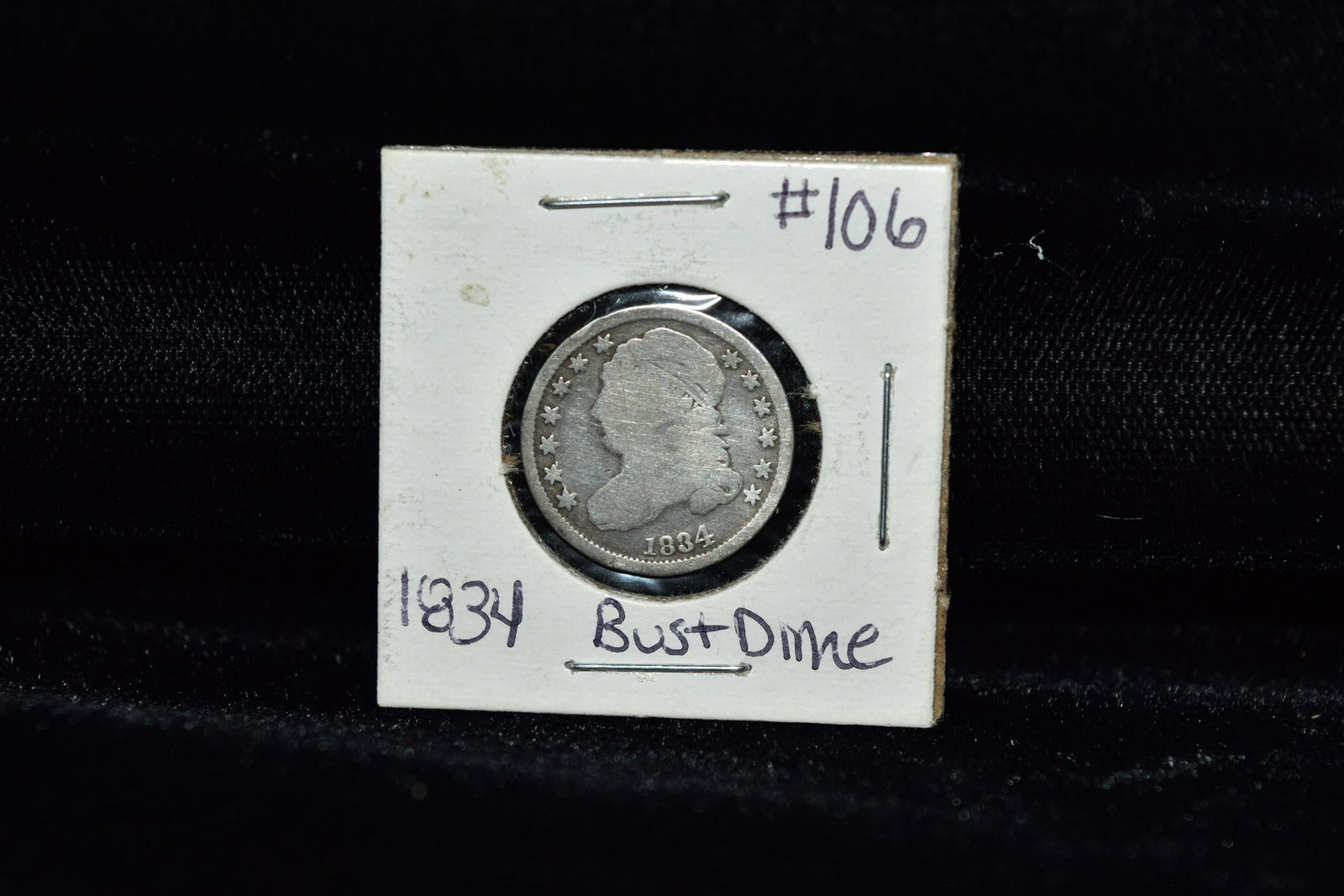1834 Bust Dime Coin (1 of 2)
