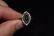 Sapphire & CZ, Sterling Silver Antique Ring, Size 6
