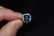 3 ct Aqua Marine & Diamond, 14k Gold Ring, Size 8 1/2