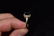 3 ct Aqua Marine & Diamond, 14k Gold Ring, Size 8 1/2 - 3