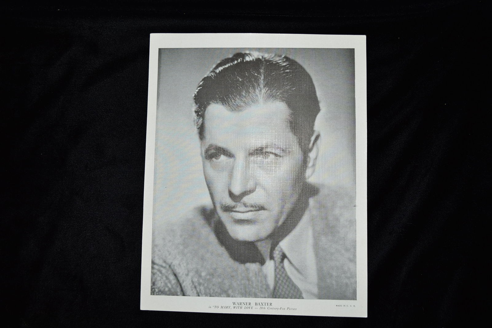 Warner Baxter Studio Photograph 1940s (1 of 1)