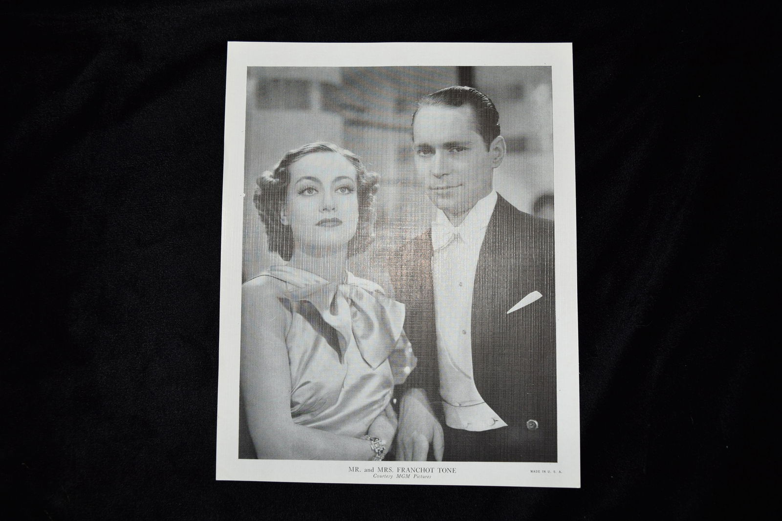 Mr. & Mrs. Franchot Tone Studio Photograph 1940s (1 of 1)